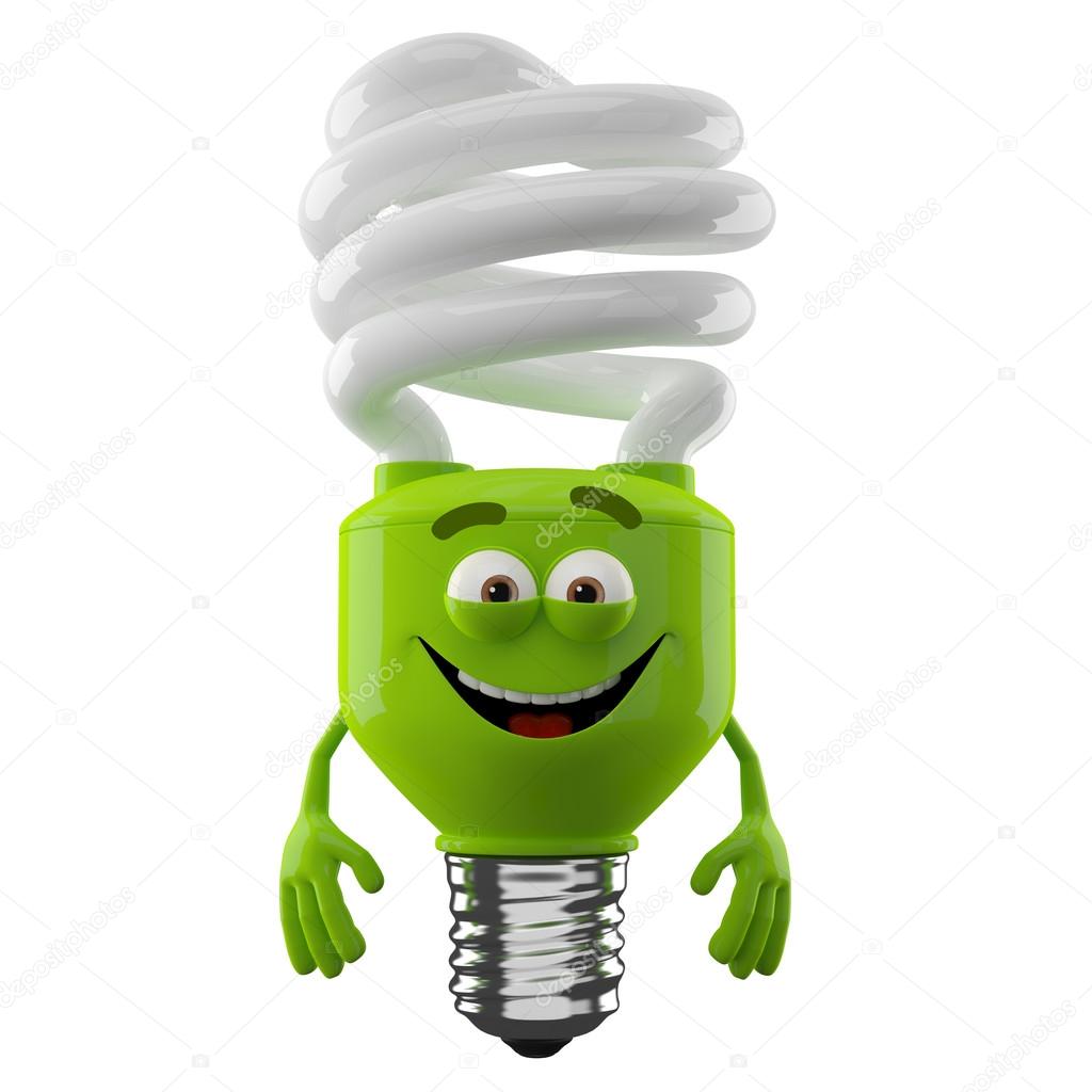 Spiral light bulb with omitted hands