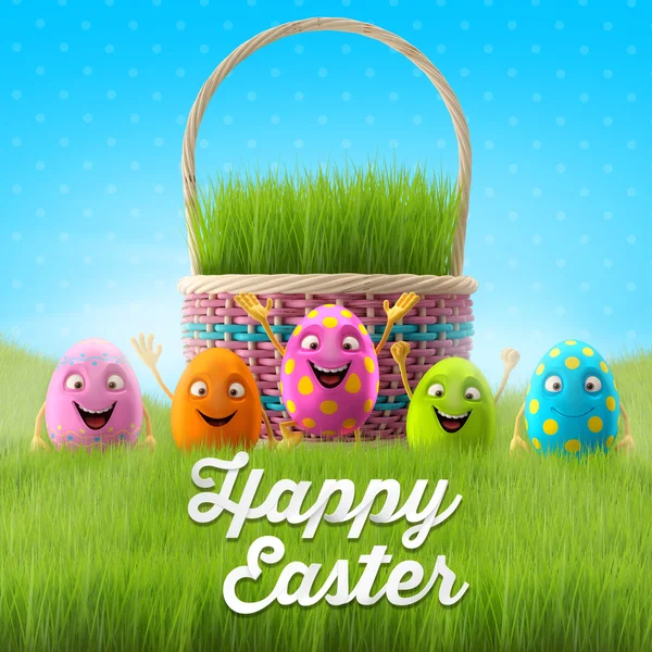 สุขสันต์วันอีสเตอร์ไข่ — ภาพถ่ายสต็อก