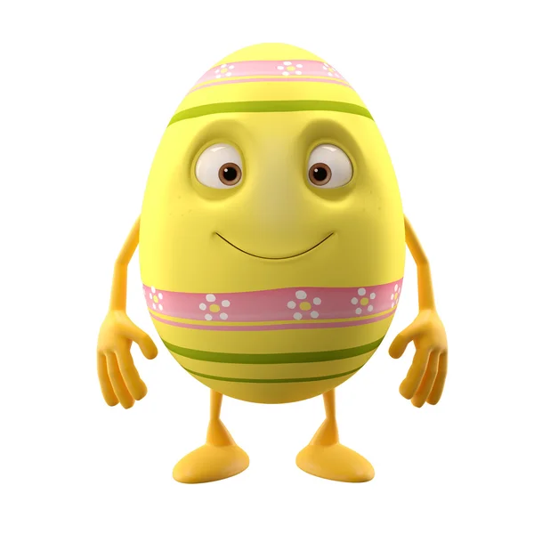 Sweet yelllow Easter egg — Stock Photo, Image