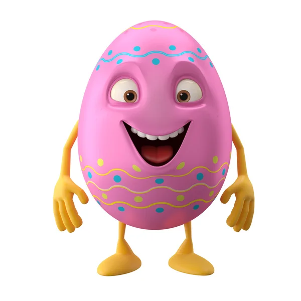 Cute pink Easter egg — Stock Photo, Image