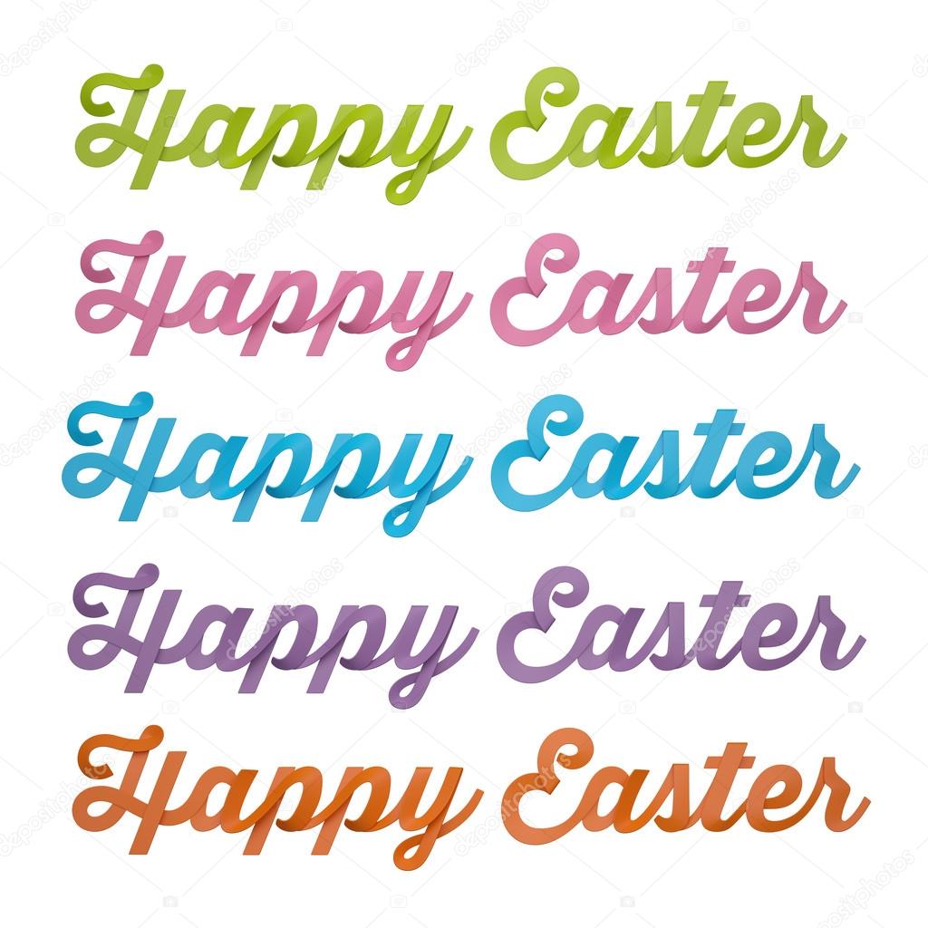 Happy Easter inscription