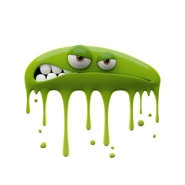 Verde monstro zangado — Fotografia de Stock