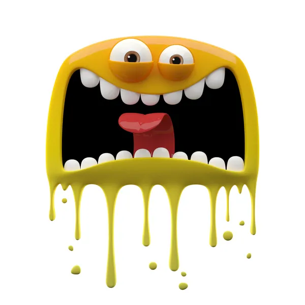 Żółty potwór panikę — Zdjęcie stockowe