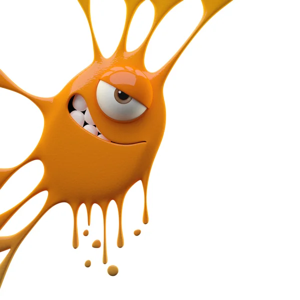 Orange sly monster — Stock Photo, Image