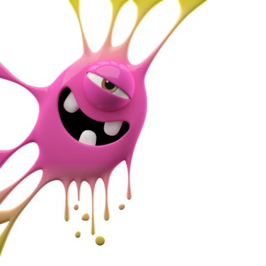 Two-colored threetheethed monster
