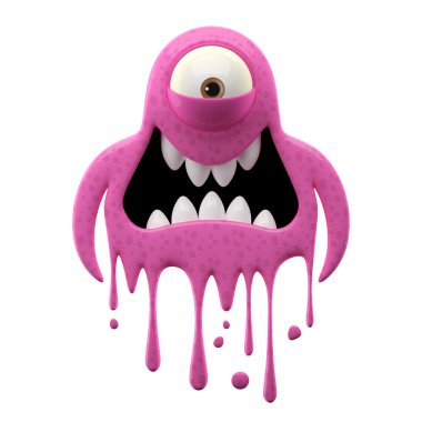 Tek gözlü funky pembe canavar