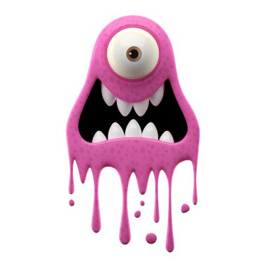 Tek gözlü pembe Miken'de canavar