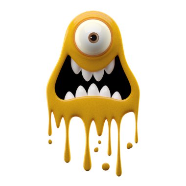 Tek gözlü Miken'de sarı monster
