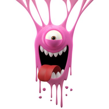 pembe canavar dilini sarkıtmak