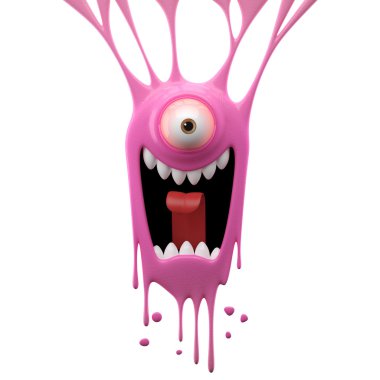 canavar çığlık dangle pembe