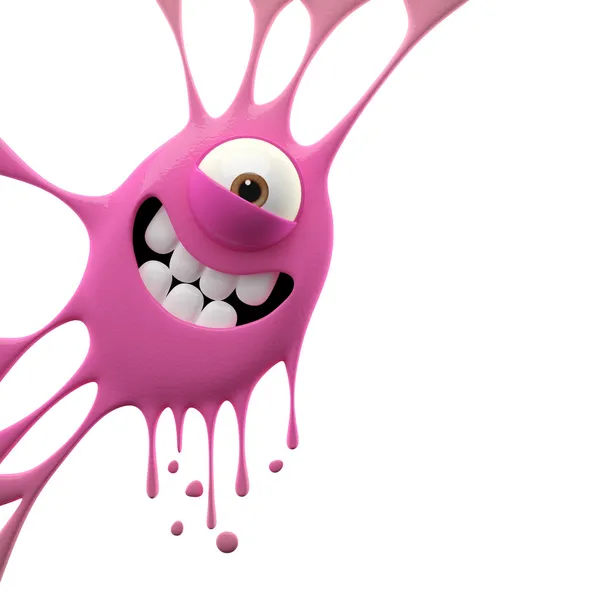 pembe gülümseyen canavar