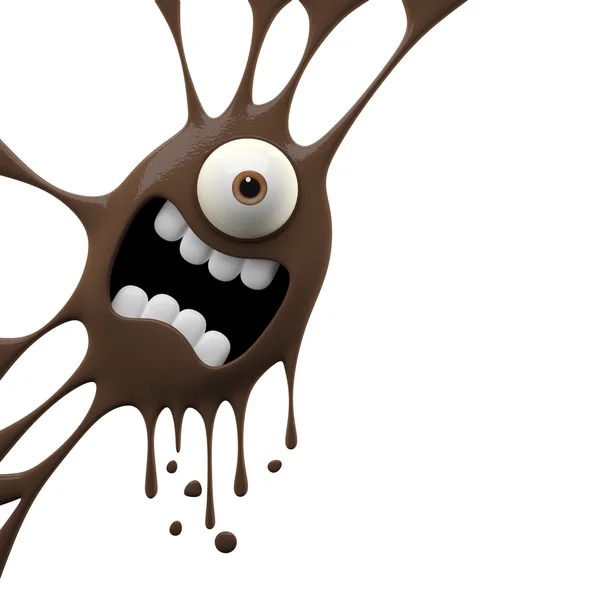 Brown frightened monster — Stock Photo, Image