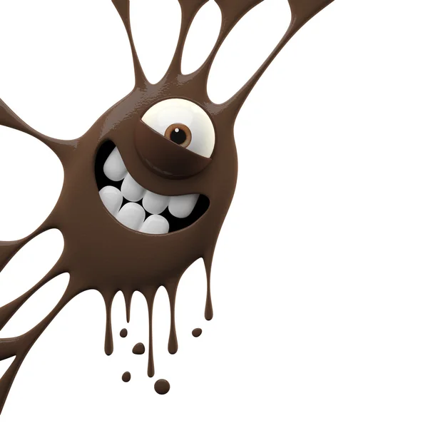 Brown smiling monster — Stock Photo, Image