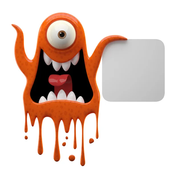 Bang terracotta monster bedrijf bestuur — Stockfoto