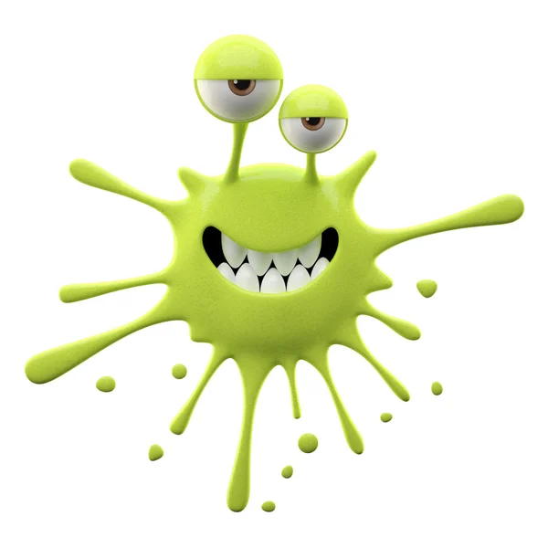 Blotch-shaped lime tricky monster — Stock Photo, Image