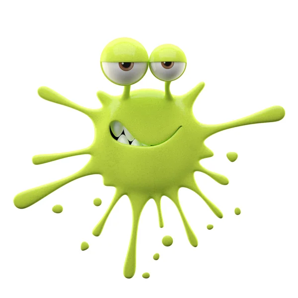 Blotch-shaped lime cunning monster — Stock Photo, Image