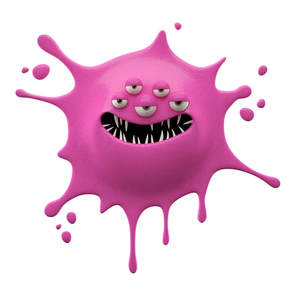 Longjaw pink smiling monster — Stock Photo, Image