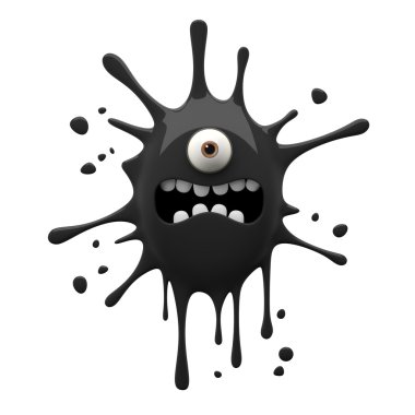 siyah gözlü canavar korkuttu