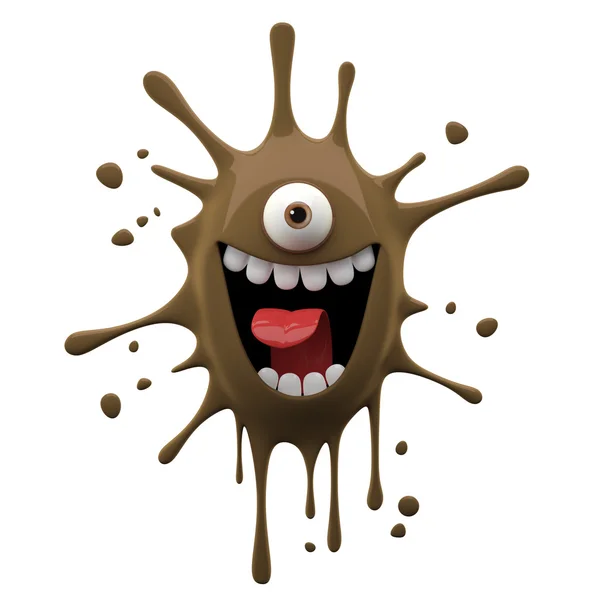 Exciting brown one-eyed monster — Stock Photo, Image