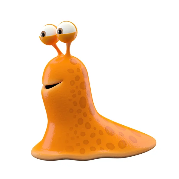 Nice orange Snail without shell — Stock Photo, Image