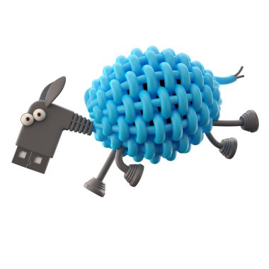 Mavi usb koyun