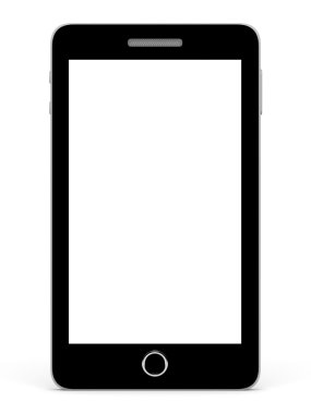 boş ekranlı akıllı telefon.