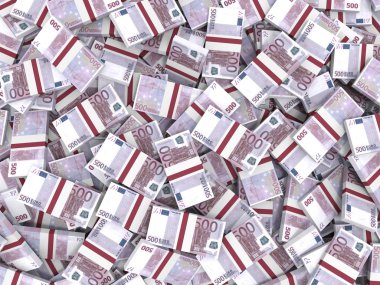 Euro Banknotları Arkaplanı. 