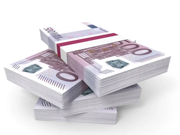 Stapel Euro-Banknoten. — Stockfoto