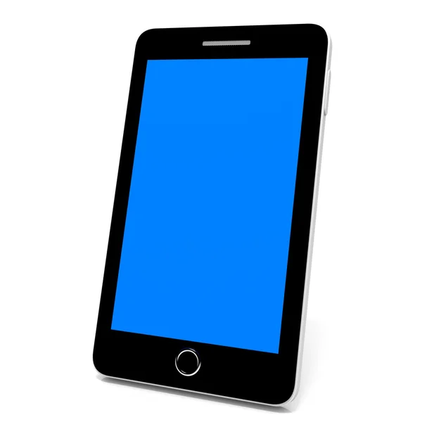 Smart phone with blue screen. — Stock Photo, Image