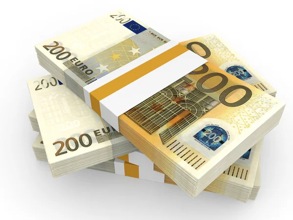 Stapel Euro-Banknoten. — Stockfoto