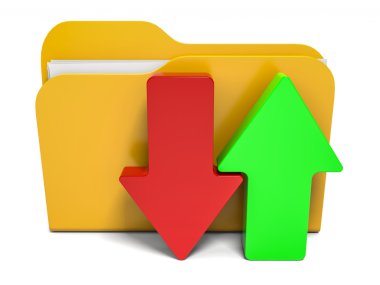 soyut bir klasör. Download ve upload.