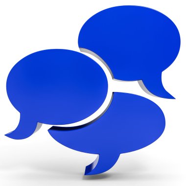 kabarcık konuşma. sosyal medya kavramı.