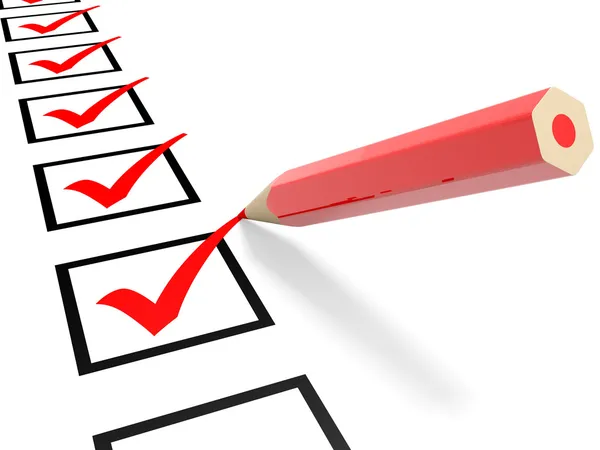 Checklist — Stockfoto