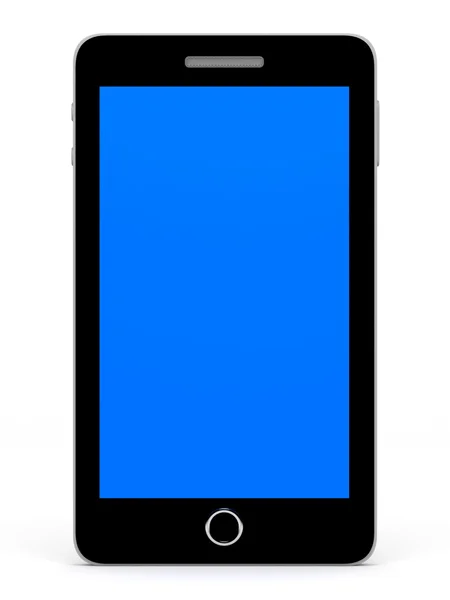 Smart phone with blue screen. — Stock Photo, Image