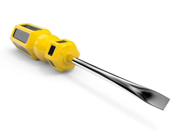 Yellow screwdriver. — Stock Photo, Image