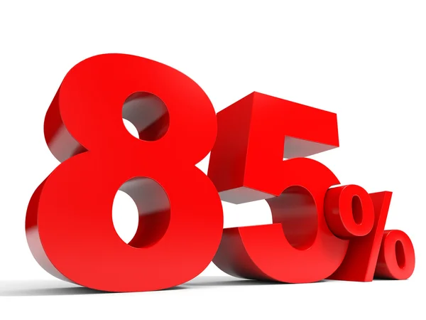 Red eighty five percent off. Discount 85 percent. — Stock Photo, Image