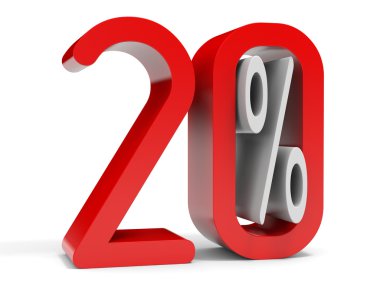 Yirmi yüzde. Yüzde 10 indirim.