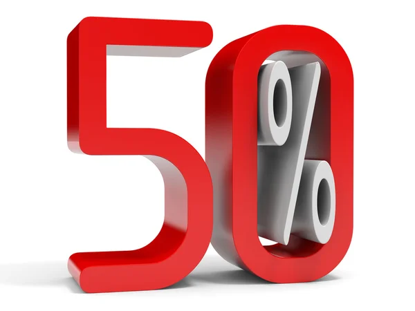 Fifty percent off. Discount 10 percent. — Stock Photo, Image