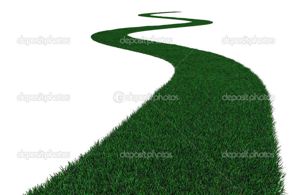 Grass road.
