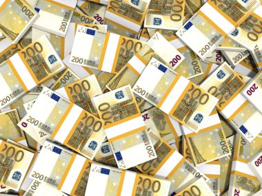 Euro Banknotları Arkaplanı. 