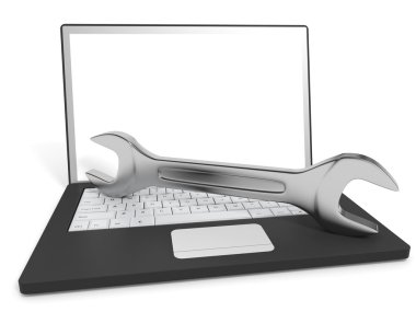 dizüstü bilgisayar ve teknik destek.