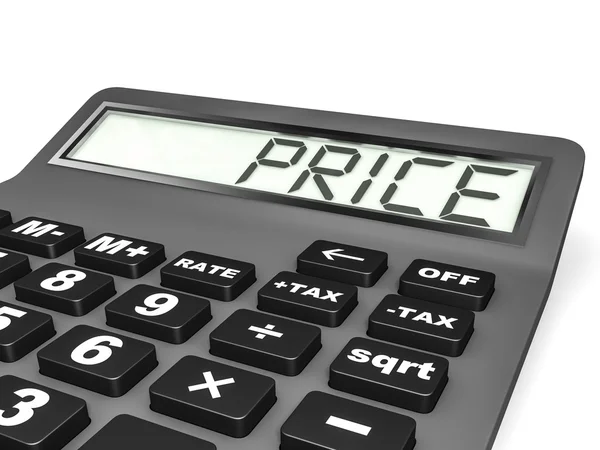 Calculator with PRICE on display. — Stock Photo, Image