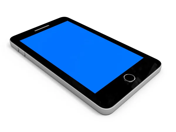 Smart phone with blue screen. — Stock Photo, Image