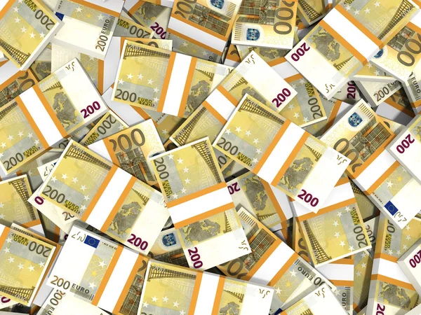 Fondo de billetes en euros. — Foto de Stock