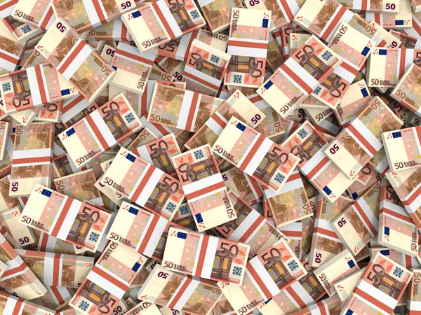 Fondo de billetes en euros. —  Fotos de Stock