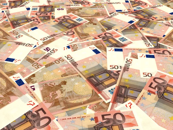 Hintergrund der Euro-Banknoten. — Stockfoto