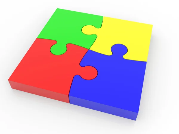 Puzzel oplossing concept. — Stockfoto