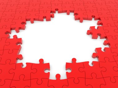 eksik yapboz parçaları.