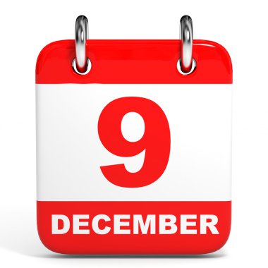 Takvim. 9 Aralık.