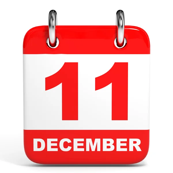 Calendário. 11 de Dezembro . — Fotografia de Stock